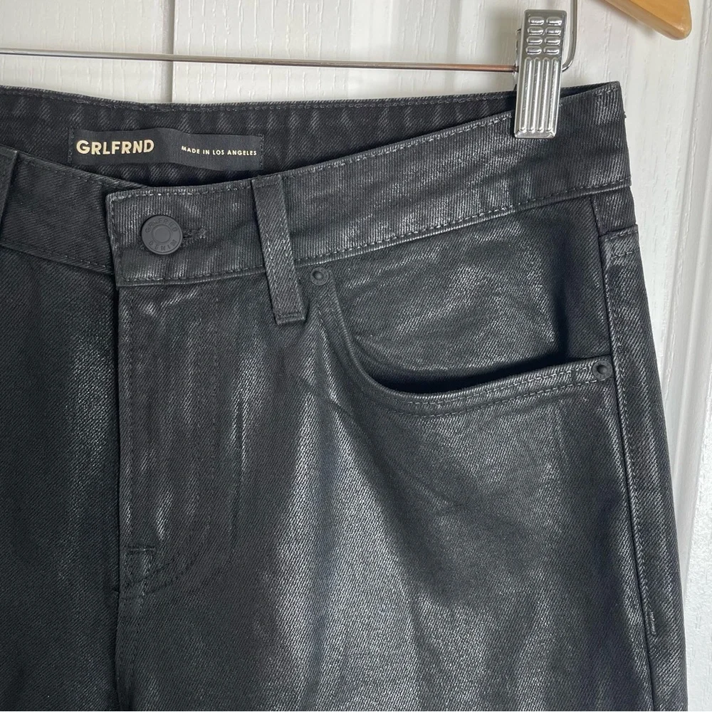 NWOT GRLFRND Hailey Low Rise Slim Boot Jeans Pants Womens 27 in Manhattan Coated - Picture 5 of 16